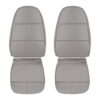 Ford E150 E250 E350 E450 E550 1992-1999 Funda de asiento de repuesto de cuero sintético gris para el conductor y el pasajero, parte superior e inferior, estilo OEM Ford E-150 Econoline Van 1992-1999 | Funda de asiento de recambio OEM