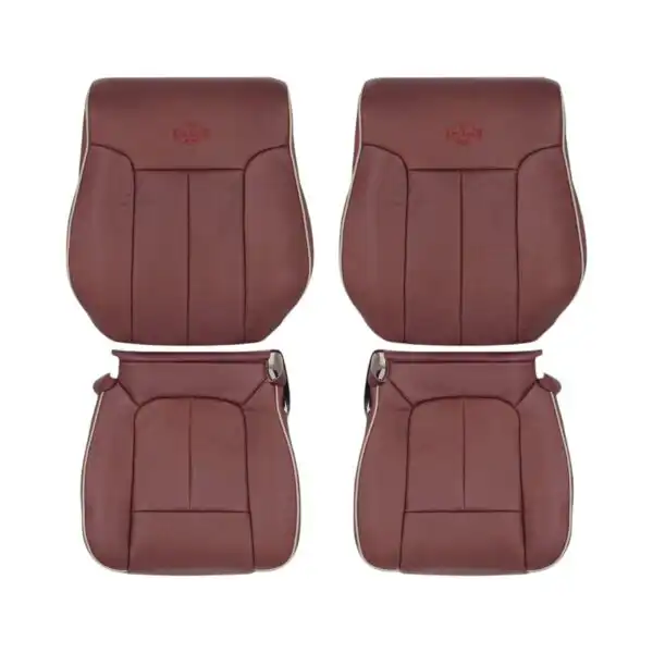 Ford F150 2009-2012 (P415) King Ranch Leather Perforated Front Driver and Passenger Top and Bottom OEM-Style Replacement Seat Cover Ford F150 King Ranch 2009-2012 | OEM-Replacement Seat Cover