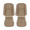 Honda Pilot (1ª Generación) 2003-2005 Funda de asiento de repuesto de cuero beige para el conductor y el pasajero, parte superior e inferior, estilo original Honda Pilot 2003-2005 | Funda de asiento de recambio OEM