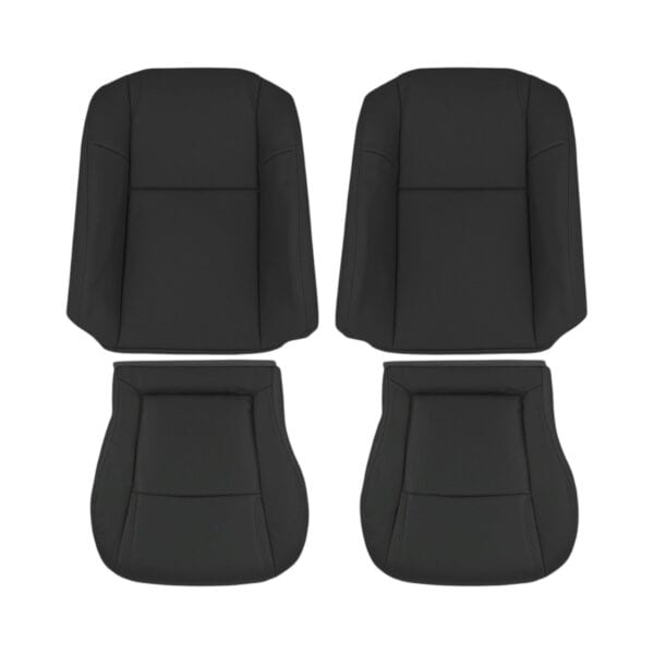 Honda Pilot (1ª Generación) 2003-2005 Funda de asiento de repuesto de cuero negro para el conductor y el pasajero, parte superior e inferior, estilo OEM Honda Pilot 2003-2005 | Funda de asiento de recambio OEM