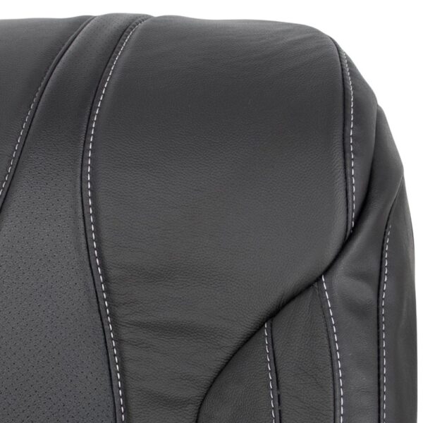 acura-rdx-cuir perforé-2019-2025-ebony-avant-conducteur-ou-passager-top-close-view-oem-replacement-seat-cover Acura RDX 2019-2025 | Housse de siège de remplacement OEM
