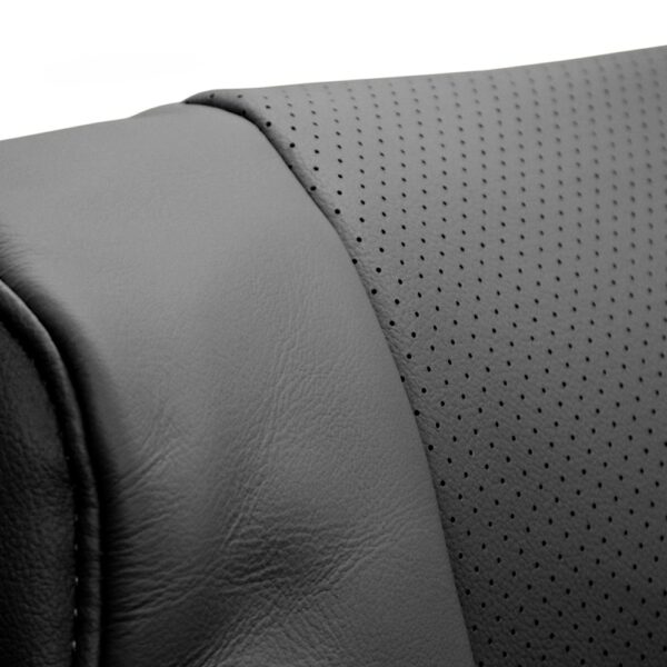 acura-rl-perforated-leather-2005-2008-ebony-black-front-driver-or-passenger-top-oem-replacement-seat-cover-close-view Acura RL 2005-2008 | Funda de asiento de recambio OEM