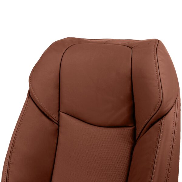 cadillac-ats-2012-2019-kona-brown-front-driver-or-passenger-top-oem-replacement-seat-cover-close-view Cadillac ATS 2012-2016 | OEM-Replacement Seat Cover