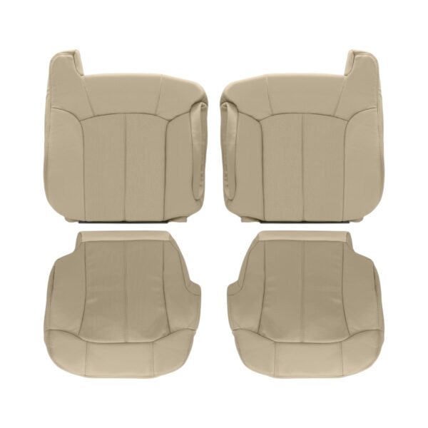 cadillac-escalade-2002-shale-light-neutral-tan-front-driver-and-passenger-top-and-bottom-oem-replacement-seat-cover2 Cadillac Escalade 2002 - Housse de siège de remplacement OEM