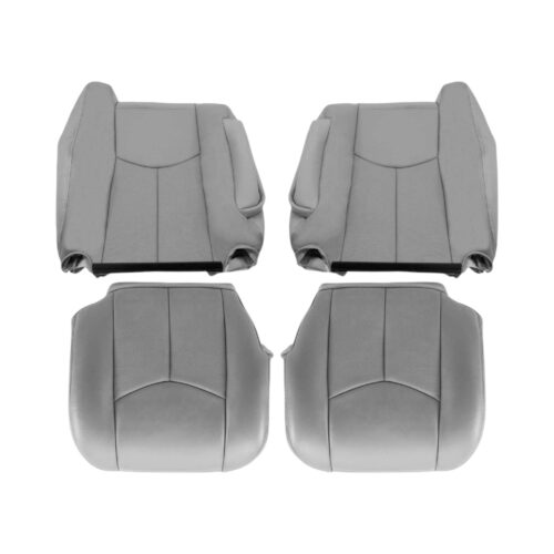 cadillac-escalade-2003-2006-pewter-gray-front-driver-and-passenger-top-and-bottom-oem-replacement-seat-cover2 Cadillac Escalade 2003-2006 - Housse de siège de remplacement OEM