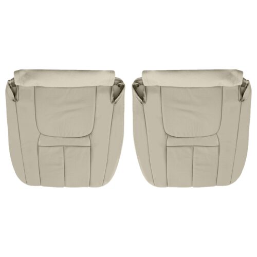 cadillac-escalade-cuir perforé-1999-2000-shale-light-neutral-avant-conducteur-et-passager-fonds-oem-remplacement-de-siège Cadillac Escalade 1999-2000 - Housse de siège de remplacement OEM