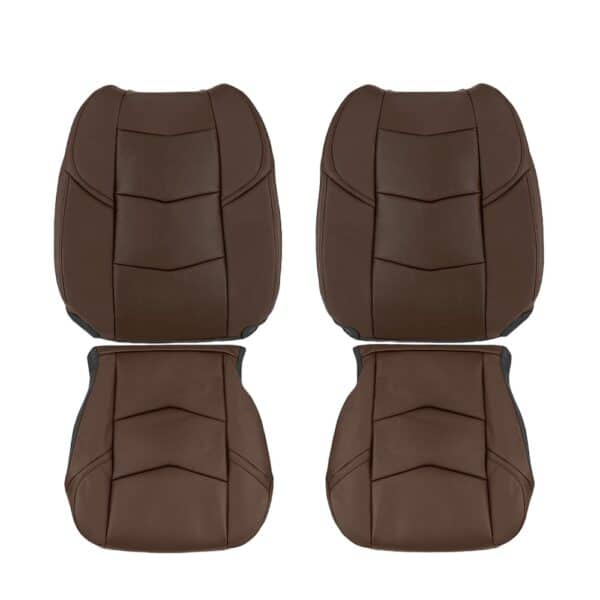 cadillac-escalade-piel-perforada-2015-2020-kona-marron-frontal-del-conductor-y-pasajero-tapa-y-fondo-oem-reemplazo-asiento-cubierta Cadillac Escalade 2015-2020 | Funda de asiento de recambio OEM
