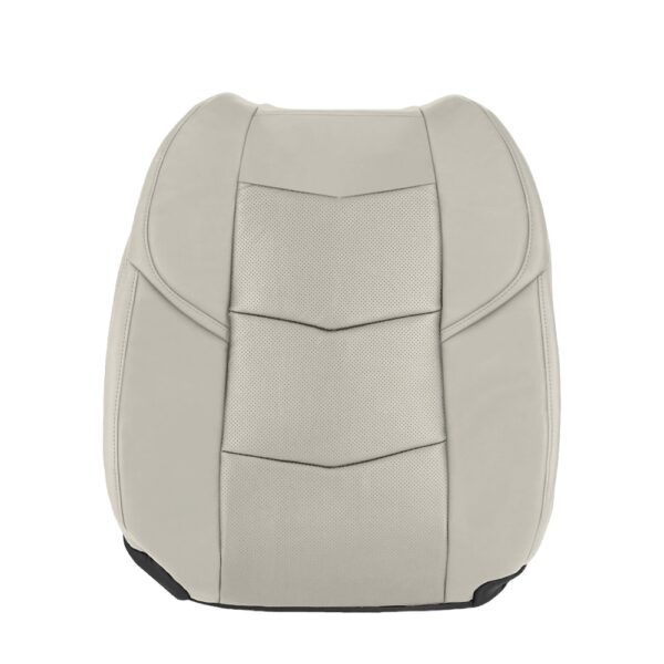 cadillac-escalade-piel-perforada-2015-2020-shale-pasajero-frontal-top-oem-reemplazo-asiento-cubierta-2 Cadillac Escalade 2015-2020 | Funda de asiento de recambio OEM