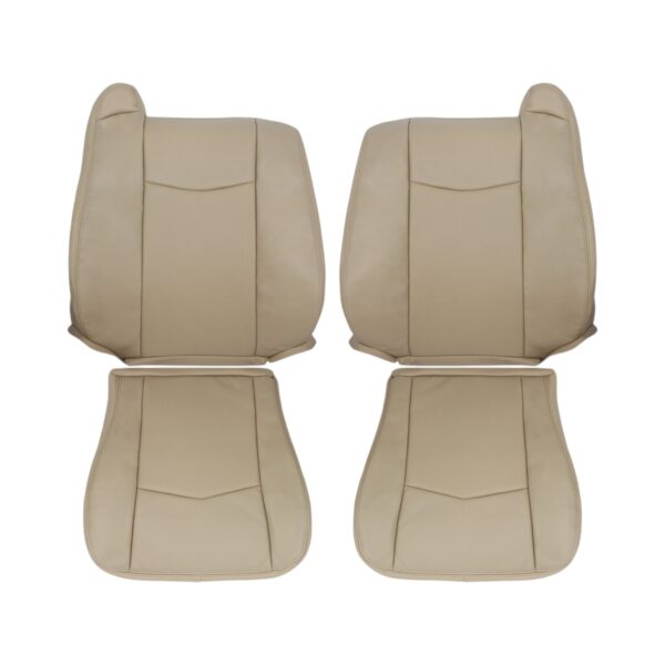 cadillac-srx-perforated-leather-2004-2009-light-cashmere-driver-and-passenger-top-and-bottom-oem-replacement-seat-cover2 Cadillac SRX 2004-2009 | OEM-Replacement Seat Cover