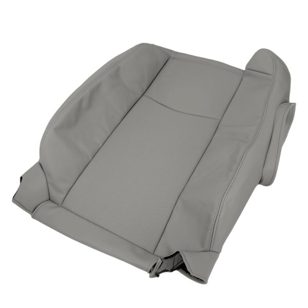 cadillac-srx-perforated-leather-2004-2009-light-grey-driver-top-oem-replacement-seat-cover-3 Cadillac SRX 2004-2009 | OEM-Replacement Seat Cover