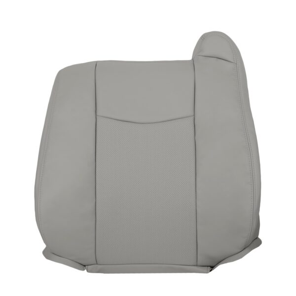cadillac-srx-perforated-leather-2004-2009-light-grey-driver-top-oem-replacement-seat-cover Cadillac SRX 2004-2009 | OEM-Replacement Seat Cover