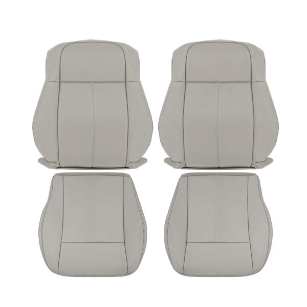 chrysler-300c-cuir-2008-2010-gris clair-avant-conducteur-et-passager-top-et-bottom-oem-remplacement-de-siège Chrysler 300C Limited 2005-2010 - Housse de siège de remplacement OEM