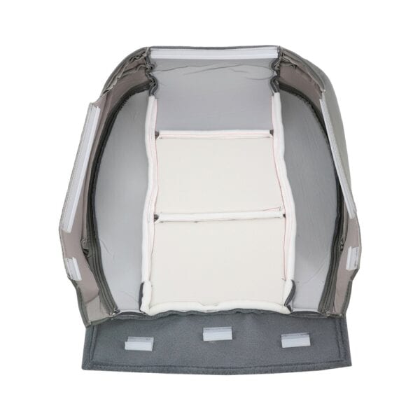 dodge-durango-leather-2004-2006-slate-gray-front-driver-or-passenger-bottom-inside-out-view-oem-replacement-seat-cover Dodge Durango 2004-2006 - Housse de siège de remplacement OEM