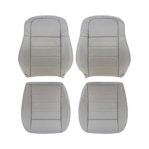 dodge-magnum-cuir-2005-2008-gris-clair-avant-conducteur-et-passager-haut-et-bas-oem-remplacement-siège2 Dodge Magnum 2005-2008 - Housse de siège de remplacement OEM