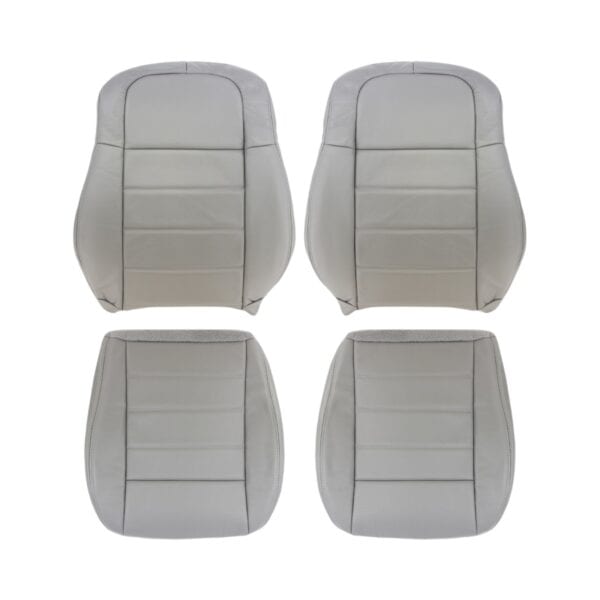dodge-magnum-cuir-2005-2008-gris-clair-avant-conducteur-et-passager-haut-et-bas-oem-remplacement-siège2 Dodge Magnum 2005-2008 - Housse de siège de remplacement OEM