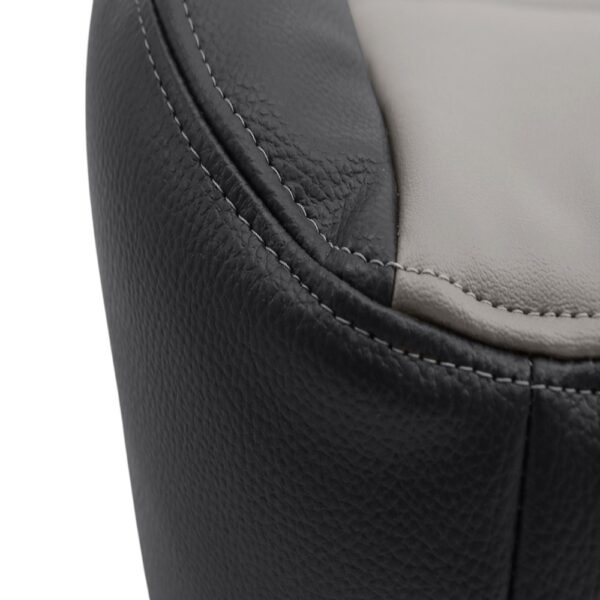 dodge-ram-leatherette-2009-2012-2-tone-medium-gray-stone-and-dark-slate-gray-front-driver-or-passenger-bottom-close-view-oem-replacement-seat-cover Dodge Ram 2009-2012 - Housse de siège de remplacement OEM