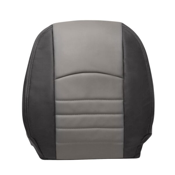dodge-ram-leatherette-2009-2012-2-tone-medium-gray-stone-and-dark-slate-gray-front-driver-top-oem-replacement-seat-cover Dodge Ram 2009-2012 - Housse de siège de remplacement OEM