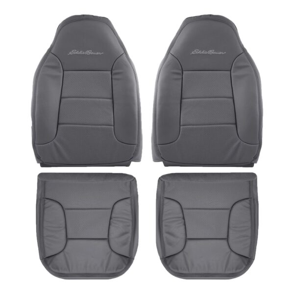 ford-bronco-eddie-bauer-perforated-synthetic-leather-1992-1996-drak-graphite-front-driver-and-passenger-top-and-bottom-oem-replacement-seat-cover Ford Bronco Eddie Bauer 1992-1996 | Funda de asiento de recambio OEM