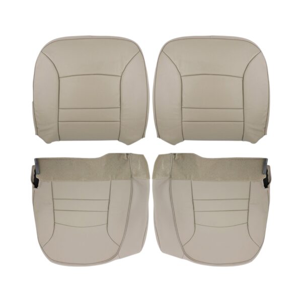 ford-crown-victoria-cuir-1998-2002-medium-parchment-front-driver-and-passenger-top-and-bottom-oem-replacement-seat-cover2 Ford Crown Victoria 1998-2002 - Housse de siège de remplacement OEM