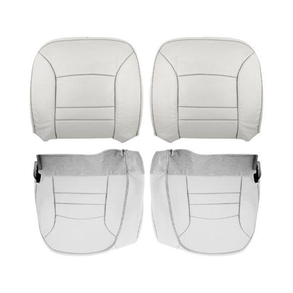 ford-crown-victoria-cuir-1998-2002-oxford-blanc-graphite-avant-conducteur-et-passager-haut-et-bas-oem-remplacement-siège2 Ford Crown Victoria 1998-2002 - Housse de siège de remplacement OEM