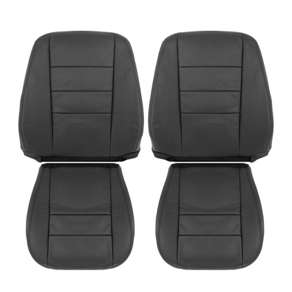 ford-escape-leather-2009-2012-charcoal-black-front-driver-and-passenger-top-and-bottom-oem-replacement-seat-cover Ford Escape 2009-2012 - Housse de siège de remplacement OEM