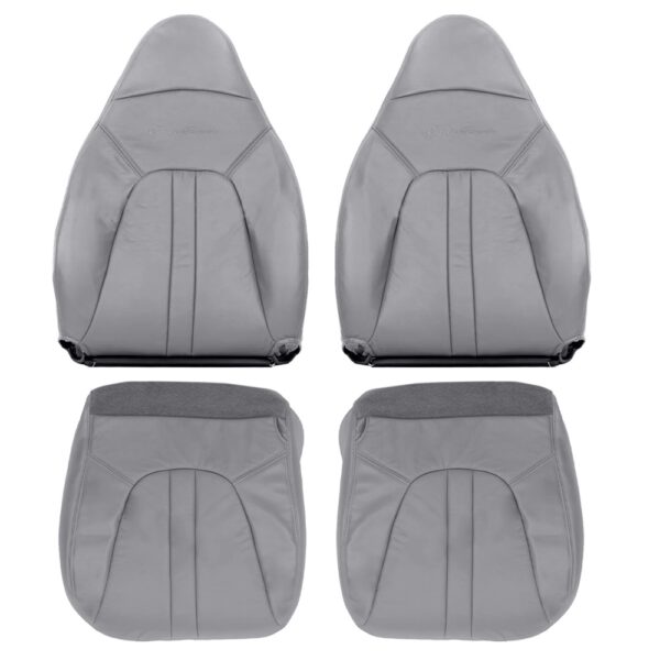ford-excursion-1997-2002-medio-grafito-gris-conductor-y-pasajero-tapa-y-fondo-oem-reemplazo-asiento-cubierta Ford Expedition Eddie Bauer 1997-2002 | Funda de asiento de repuesto OEM