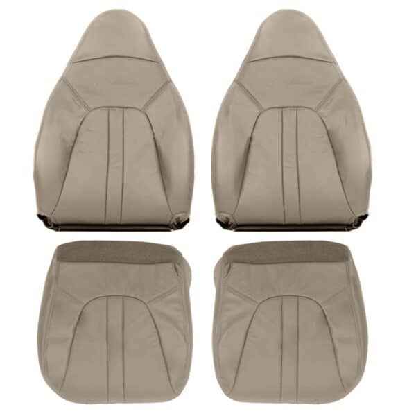 ford-excursion-2000-2002-medio-pergamino-conductor-y-pasajero-tapa-y-fondo-oem-reemplazo-asiento-cubierta Ford Expedition Eddie Bauer 1997-2002 | Funda de asiento de repuesto OEM
