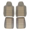 ford-excursion-cuero-2002-2005-eddie-bauer-2-tono-tan-delantero-conductor-y-pasajero-tapa-y-fondo-oem-reemplazo-asiento-cubierta Ford Excursion 2000-2005 | Funda de asiento de recambio OEM