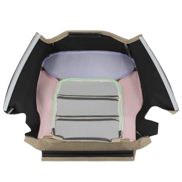 ford-expedition-eddie-bauer-leather-2003-2006-tan-medium-parchment-and-tan-light-parchment-driver-or-passenger-bottom-oem-replacement-seat-cover-inside-out Ford Expedition Eddie Bauer 2003-2006 - Housse de siège de remplacement OEM