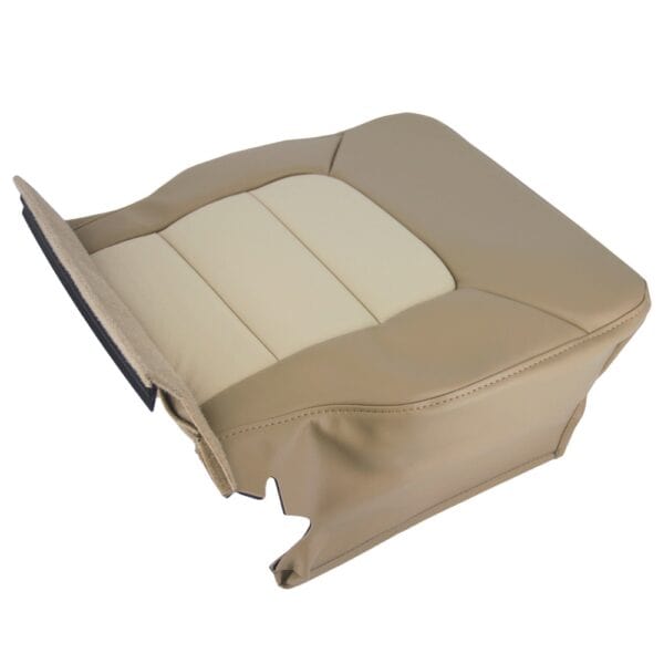 ford-expedition-eddie-bauer-leather-2003-2006-tan-medium-parchment-et-tan-light-parchment-passenger-bottom-oem-replacement-seat-cover-1 Ford Expedition Eddie Bauer 2003-2006 - Housse de siège de remplacement OEM