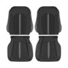 Ford F-150 Platinum, cuero genuino perforado, 2015-2020, negro, conductor y acompañante, parte superior e inferior, funda de asiento de repuesto OEM2 Ford F-150 Platinum 2015-2020 | Funda de asiento de recambio OEM