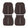 Ford F-150 Platinum, cuero genuino perforado, 2015-2020, Brunello, conductor y acompañante, parte superior e inferior, funda de asiento de repuesto OEM2 Ford F-150 Platinum 2015-2020 | Funda de asiento de recambio OEM