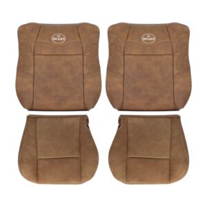Ford F150 King Ranch 2001-2003, color castaño, fundas de asiento de repuesto OEM para conductor y acompañante, parte superior e inferior.