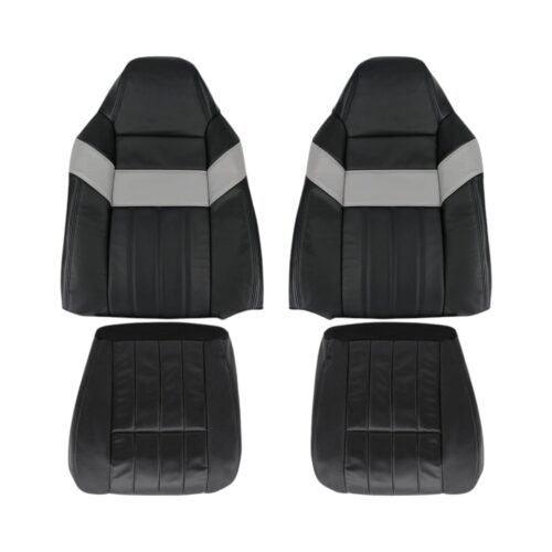 ford-f250-harley-davidson-cuir-perforé-2006-2007-noir-avant-conducteur-et-passager-top-et-bottom-oem-replacement-seat-cover Ford F-250 Harley-Davidson 2006-2007 - Housse de siège de remplacement OEM