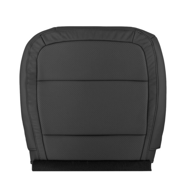 ford-flex-cuir-perforé-2009-2019-charcoal-noir-avant-conducteur-fond-oem-remplacement-siège-3 Ford Flex 2009-2019 | Housse de siège de remplacement OEM