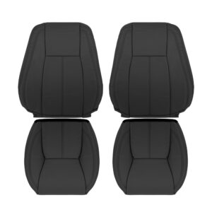 Ford Land Rover cuero 2010 2016 ébano delantero conductor y pasajero superior e inferior funda de asiento de repuesto OEM