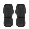 ford-mustang-cuir-perforé-2005-2009-foncé-charcoal-avant-conducteur-et-passager-top-et-bottom-oem-replacement-seat-cover Ford Mustang 2005-2009 - Housse de siège de remplacement OEM
