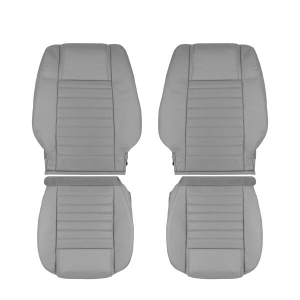 ford-mustang-cuir-perforé-2005-2009-graphite-avant-conducteur-et-passager-top-et-bottom-oem-replacement-seat-cover Ford Mustang 2005-2009 - Housse de siège de remplacement OEM