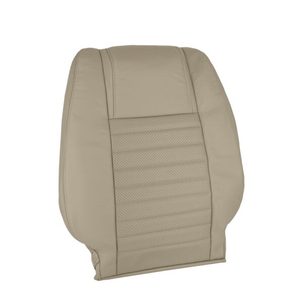 ford-mustang-cuir perforé-2005-2009-parchment-front-passenger-top-oem-replacement-seat-cover-1 Ford Mustang 2005-2009 - Housse de siège de remplacement OEM