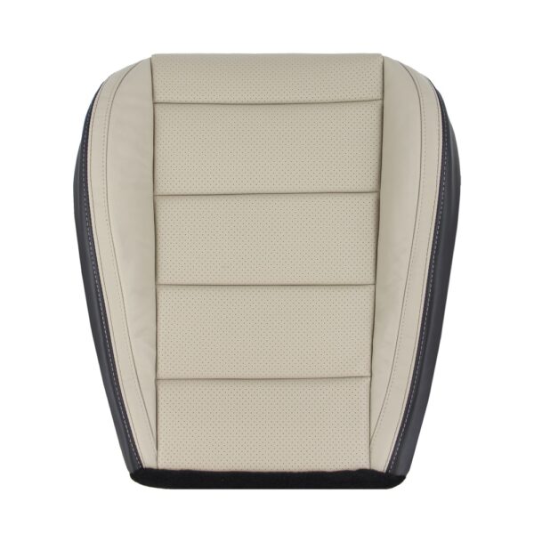 ford-mustang-cuir-synthétique-perforé-2015-2023-2-ton-céramique-et-noir-couverture-de-siège-passager-oem-de-remplacement-2 Ford Mustang 2015-2023 | Housse de siège de remplacement OEM