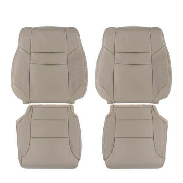 honda-cr-v-cuero-2012-2013-beige-delantero-conductor-y-pasajero-tapa-y-fondo-oem-reemplazo-asiento-cubierta Honda CR-V 2012-2013 | Funda de asiento de recambio OEM