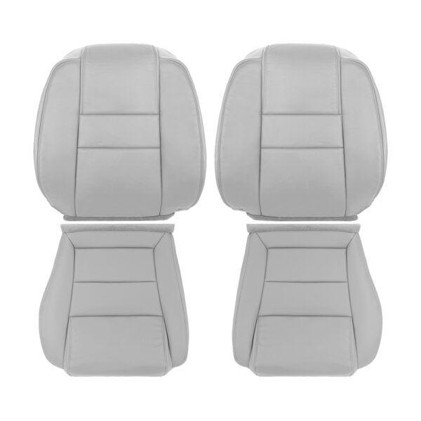 honda-pilot-piel-2006-2008-gris-oliva-cubreasientos delanteros de repuesto originales para conductor y pasajero Honda Pilot 2006-2008 | Funda de asiento de recambio OEM