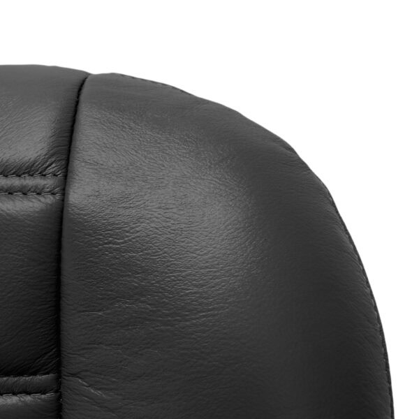 hummer-h2-2003-2007-ebony-noir-cuir-avant-conducteur-ou-passager-fond-oem-style-replacement-couverture-de-siège-close-view Hummer H2 2003-2007 - Housse de siège de remplacement OEM