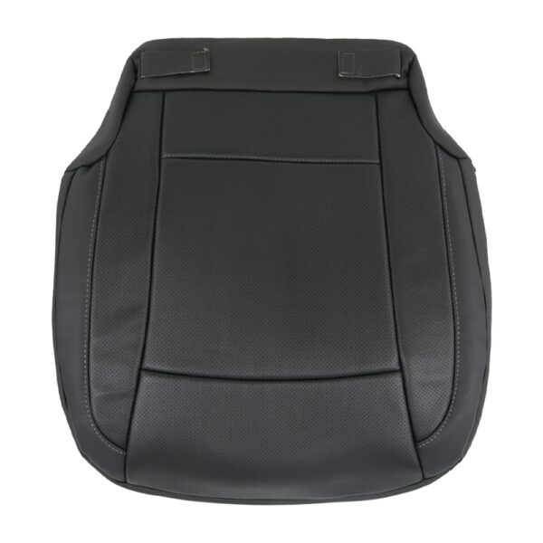 hyundai-genesis-cuir-perforé-2009-2014-couverture-de-siège-noir-passager-avant-en-bas-de-la-vue-oem-remplacement-de-siège Hyundai Genesis Sedan 2009-2014 - Housse de siège de remplacement OEM