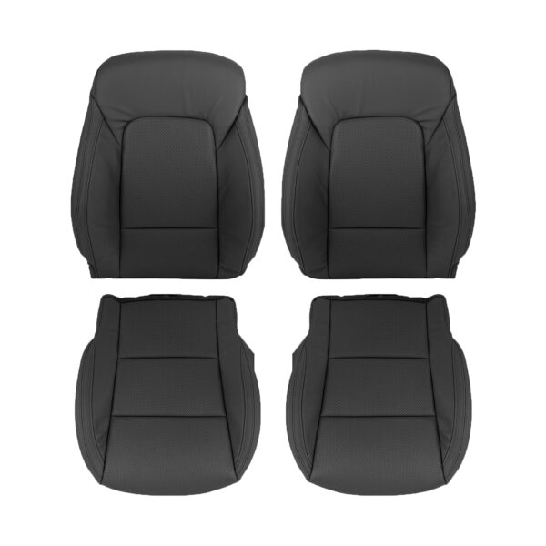 hyundai-santa-fe-cuir-perforé-2012-2018-noir-conducteur-et-passager-top-and-bottom-oem-replacement-seat-cover2 Hyundai Santa Fe 2012-2018 - Housse de siège de remplacement OEM