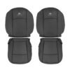infiniti-fx35-fx45-cuir-2003-2005-graphite-noir-avant-conducteur-et-passager-top-et-bottom-oem-remplacement-de-siège Infiniti FX35 2003-2005 - Housse de siège de remplacement OEM