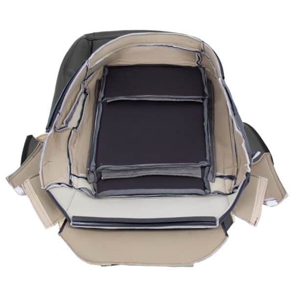 infiniti-fx35-fx45-cuir-2003-2005-graphite-noir-avant-conducteur-ou-passager-bas-inside-out-view-oem-replacement-seat-cover Infiniti FX35 2003-2005 - Housse de siège de remplacement OEM