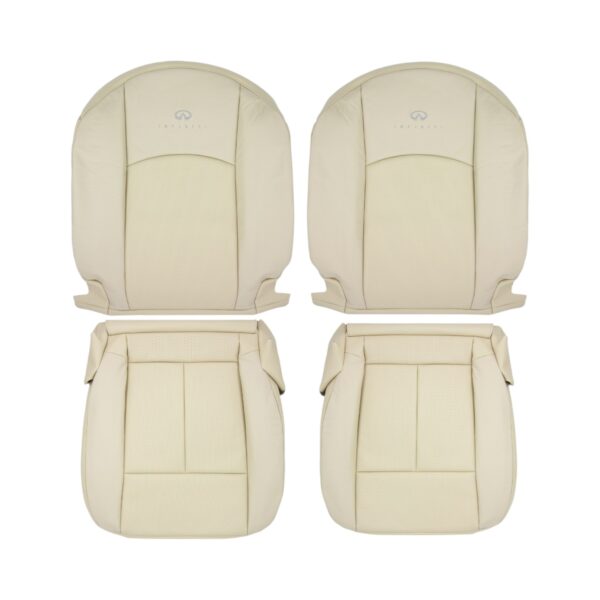 infiniti-fx35-fx45-cuir perforé-2005-2008-blé-avant-conducteur-et-passager-top-and-bottom-oem-replacement-seat-cover2 Infiniti FX35 2005-2008 - Housse de siège de remplacement OEM