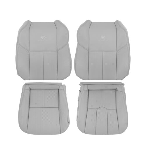infiniti-g35-coupe-cuir-perforé-2003-2007-gris-pierre-avant-conducteur-et-passager-top-et-bottom-oem-remplacement-de-siège Infiniti G35 (V35) Coupé 2003-2007 - Housse de siège de remplacement OEM