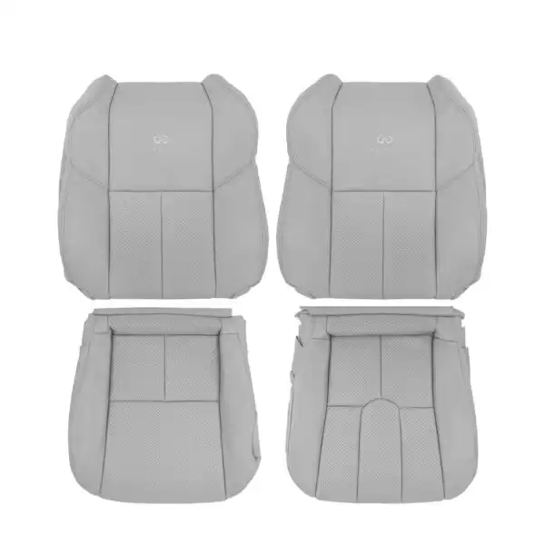 infiniti-g35-coupe-perforated-leather-2003-2007-stone-gray-front-driver-and-passenger-top-and-bottom-oem-replacement-seat-cover Infiniti G35 (V35) Coupe 2003-2007 | OEM-Replacement Seat Cover
